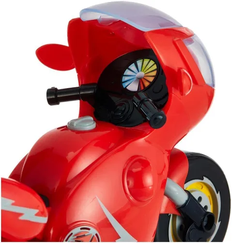 Vista 4 de Ricky Zoom Motocicleta de juguete con luz y sonidos, rojo para niños, niña