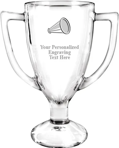 Vista 20 de Crown Awards Premio de taza de vidrio con su texto, trofeo de vidrio personalizado grabado personalizado de 7 pulgadas 38 Personalizado