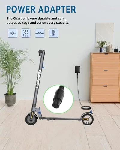 Vista 5 de Adaptador de CC de cargador de 29.4V 1A compatible con Jetson Rogue Hoverboard JROGU Balancing Scooter