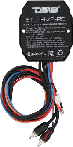 Vista 7 de DS18 Receptor Bluetooth BT-Two - IP65 resistente al agua, BT 4.0, salida de activación remota, salida RCA macho estéreo - Permite la integración