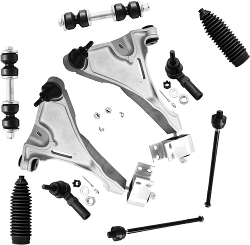 Vista 73 de Detroit Axle - Kit de suspensión delantera de 10 piezas para Chevrolet Trailblazer GMC Envoy 2004-2007 2005 2006 Soportes de brazo de control