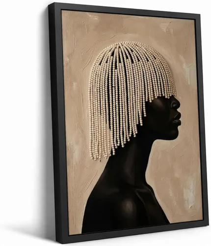Vista 16 de Lienzo de hombre afroamericano Wal Art Pop Black Man Wall Art, 16 x 24