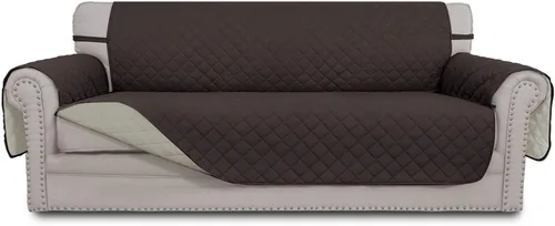 Vista 261 de Easy-Going - Funda reversible para sofá, resistente al agua, con varillas de espuma y correas elásticas, protector de muebles para mascotas y perros