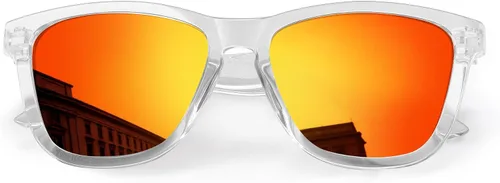 Vista 25 de DANAMY Gafas de sol polarizadas para mujer y hombre, protección UV A1- rosa