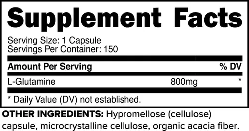 Vista 2 de Primaforce L-Glutamina, 800 mg (150 Cápsulas)