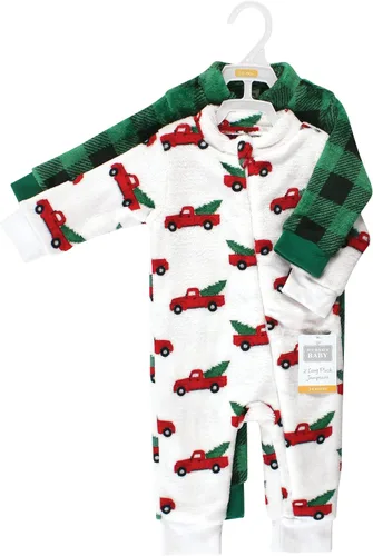 Vista 2 de Hudson Baby baby-girls Plush Jumpsuits