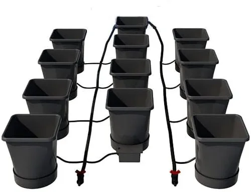 Vista 8 de AutoPot Sistema de 12 ollas XL con macetas de plástico de 6.6 galones y FlexiTank de 60 galones, sistema hidropónico de riego automático alimentado