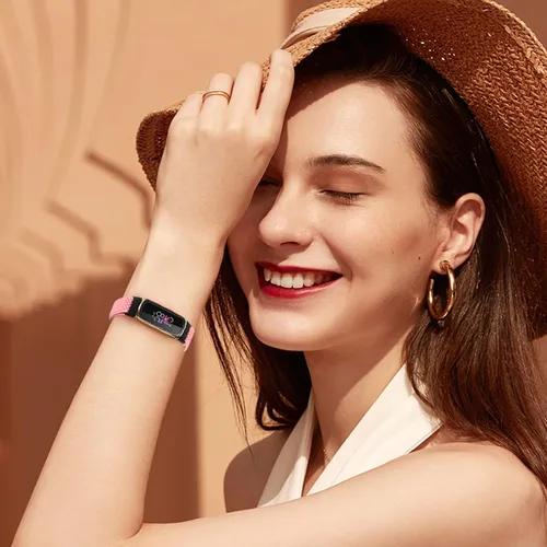 Vista 6 de TumpCez Bandas elásticas de nailon compatibles con correas Fitbit Luxe para mujeres y hombres, elásticas, ajustables, transpirables, cómodas