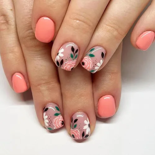Vista 32 de Uñas postizas a presión de mariposa - Uñas falsas cortas cuadradas con diseños en relieve 3D, punta francesa blanca, acabado mate, acrílico rosa