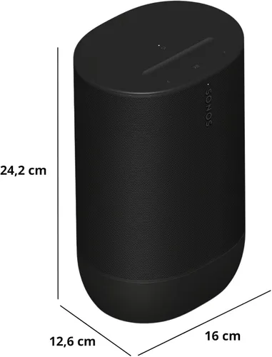 Vista 3 de Sonos Move 2 - Negro - Altavoz Bluetooth portátil inalámbrico