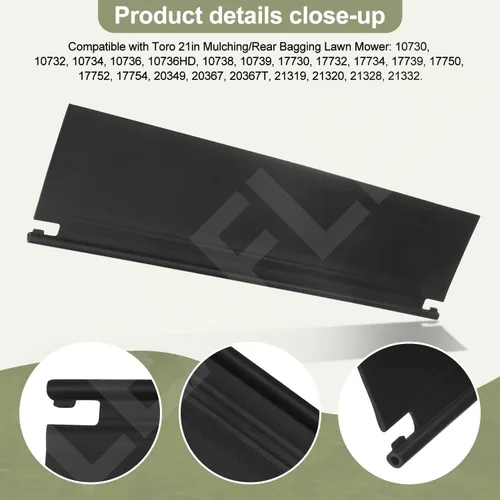 Vista 3 de 127-0724 Escudo de solapa de arrastre compatible con cortacésped reciclador Toro de 21 pulgadas 10730, 10732, 10734, 17730, 17732, 17734, 17736