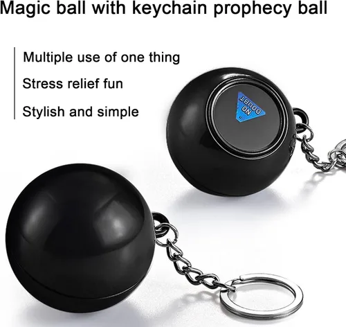 Vista 2 de YOXIER Magic Eight Ball, 8 Ball Retro Edition - Bola de adivinación con respuestas flotantes, juguete novedoso divertido regalo mágico 8 bolas