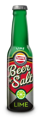Vista 2 de Twang Sal de cerveza saborizada, lima, mini botellas de 1.4 onzas (12 tiras de clip)