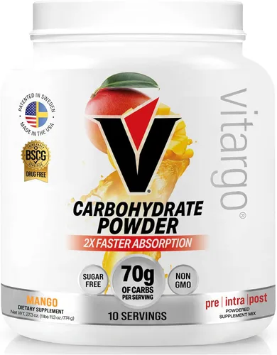Vista 14 de Vitargo Polvo de carbohidratos, reposición de glucógeno muscular 2 veces más rápida, ponche de frutas de 1.7 libras, Pre, Intra y Post, polvo
