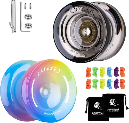 Vista 11 de MAGICYOYO K2 Responsive Yoyos para niños de 8 a 12 años, paquete de yoyo profesional de doble función con función de giro de dedo, yoyo profesional