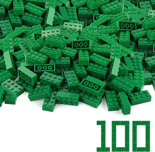 Vista 48 de 100 piezas 2 x 4 Ladrillos Piezas Negras Partes Clásico Juego Creativo Bloques de Construcción Juego de Partes Accesorios de Juguete Compatibles
