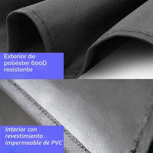 Vista 4 de Cubierta de parrilla impermeable resistente para Blackstone de 22 pulgadas sin capucha, comparado con la cubierta Blackstone 1724