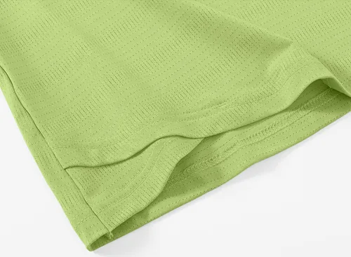 Vista 60 de Gopune Polo de golf con cuello en V para mujer, sin cuello, manga corta, ligera, de secado rápido, camisetas de tenis para correr