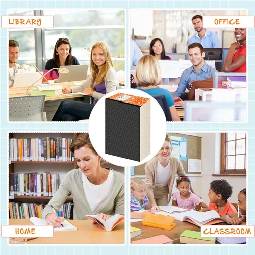 Vista 7 de Fainne Paquete de 12 cuadernos de composición A5 a granel, cuadernos de composición con rayas universitarias, cubiertas de mármol, cuadernos