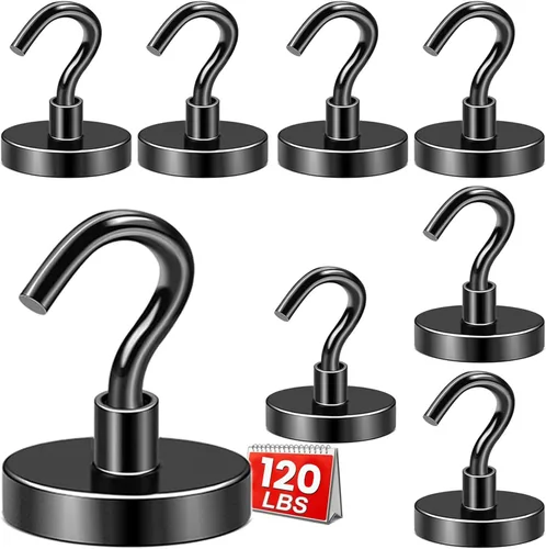 Vista 44 de DIYMAG - Ganchos magnéticos, 30 libras+ Imán fuerte 2026, ganchos esenciales para crucero, cabina, barco, resistentes, imanes fuertes