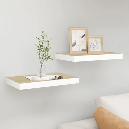 Vista 166 de Estante flotante de pared, estante decorativo montado en la pared, estante colgante con soportes invisibles para decoración de baño/sala de Negro