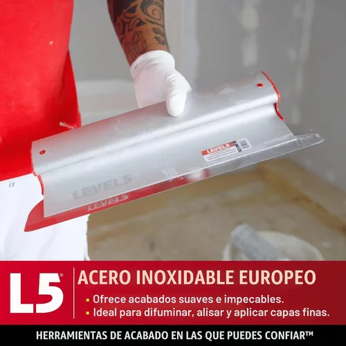 Vista 2 de LEVEL5 Hoja de Raspado de 7 Pulgadas Inserto de Hoja de Acero Inoxidable Alemán de Precisión de 0.3mm (Reemplazable), Perfil de Hoja de Aluminio