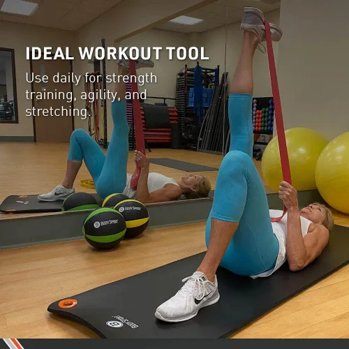 Vista 3 de Body Sport Super Loop Band de 41 pulgadas, látex, tabla de ejercicios incluida, bandas para entrenar - Banda de ejercicio