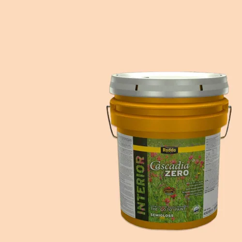 Vista 36 de Rodda Paint CASCADIA ZERO - Pintura satinada e imprimación para interiores en uno, cuarto de galón, albaricoque primavera
