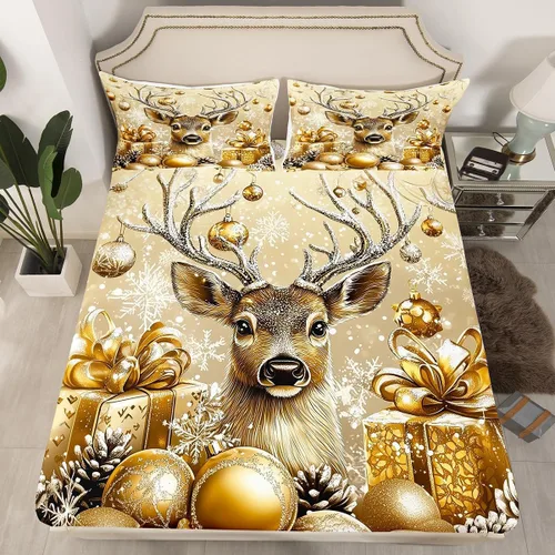 Vista 45 de Erosebridal Divertida sábana bajera ajustable de Halloween para niños, lindo juego de ropa de cama de calabaza fantasma, decoración de Halloween