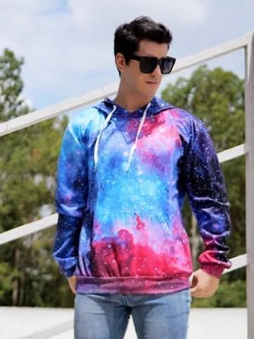 Vista 2 de uideazone Sudadera con capucha con estampado 3D para hombre y mujer, con bolsillo tipo canguro