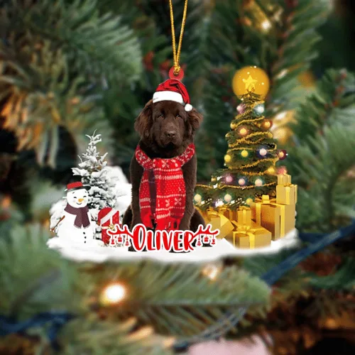 Vista 123 de NAZENTI Adorno personalizado de gato abisinio con árbol de pino, adorno de Navidad personalizado para perros amantes de las mascotas, colgante
