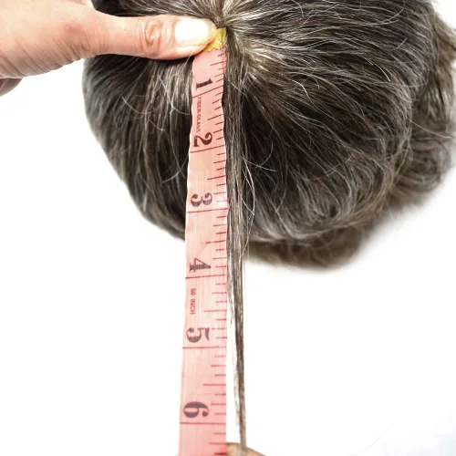 Vista 311 de Toupee para hombre 100% cabello humano real tupé para hombres 0.004 in piel de poliuretano para hombre, sistema de reemplazo de piezas de pelo
