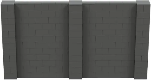 Vista 32 de EverBlock Kit de pared de 5 x 4 pies Bloques de construcción modulares Sistema de pared para edificios, pantallas y estructuras Divisor