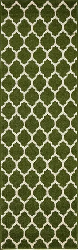 Vista 53 de Unique Loom Trellis Collection - Alfombra de área de Filadelfia, rectangular de 2 pies 2 pulgadas x 3 pies, color morado y marfil