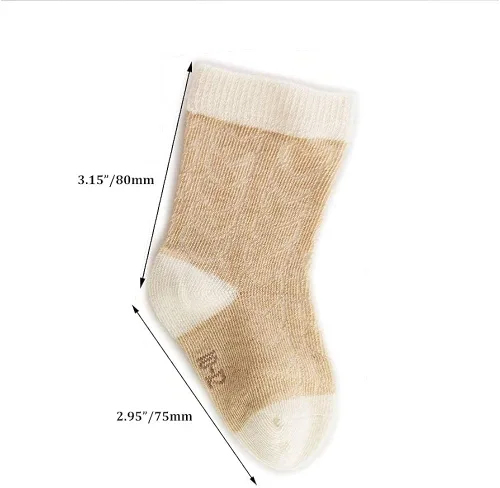 Vista 2 de Manoplas para recién nacido, 4 pares de guantes de algodón orgánico