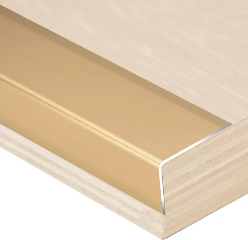 Vista 12 de Borde de tira de transición de piso de aluminio, reductor de umbral impermeable de madera a azulejos, para puertas de entrada