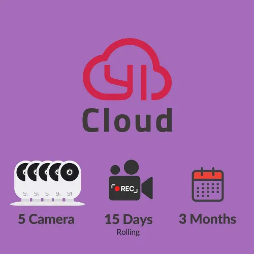 Vista 2 de YI/Kami Cloud Plan 3 Month, 1 Camera, CVR storage service [PC/Mac Online Code]
