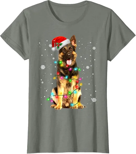 Vista 15 de Suéter de Navidad para perros de pastor alemán, suéter de Navidad para regalos de perros, Negro, S