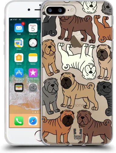 Vista 64 de Head Case Designs Airedale Terrier - Funda de gel suave con 4 patrones de razas de perro [protección de grado militar] compatible con Apple iPhone 7