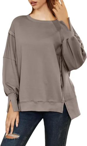 Vista 5 de AUTOMET Womens Oversized Crewneck Sweatshirts Casual Long Sleeve Shirts Loose Fit Hoodies 2024 Winter Outfits Fashion Clothes