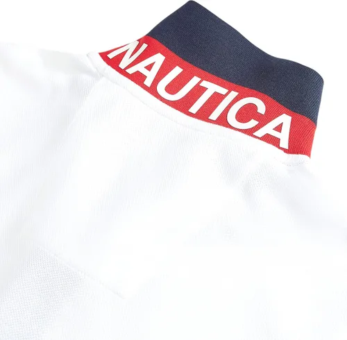 Vista 4 de Nautica - Camiseta estilo polo para hombre, de manga corta, ajuste clásico