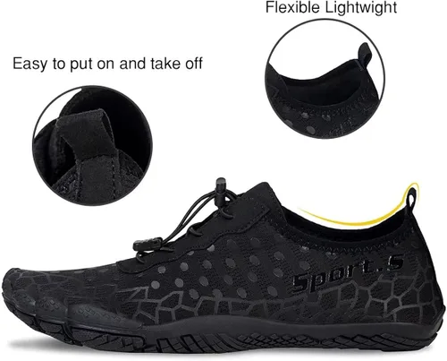 Vista 4 de Water-Shoes-Mens-Womens Quick-Dry Barefoot-Swim Diving Shoes-Aqua-Socks for Sports Climbing Beach Surf