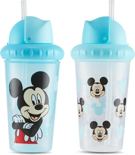 Vista 15 de Disney Vasos Sippy para Niños Pequeños para Niños y Niñas Paquete de Dos Vasos Sippy de 10 Onzas con Pajita y Tapa Botella de Agua de Viaje