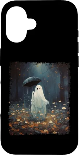 Vista 28 de Carcasa gótica para iPhone 11 con diseño de fantasma espeluznante en el bosque