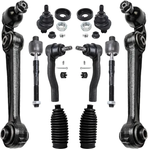 Vista 98 de Detroit Axle - Kit de suspensión delantera de 10 piezas para Chevrolet Trailblazer GMC Envoy 2004-2007 2005 2006 Soportes de brazo de control