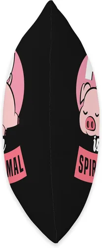 Vista 2 de Mini Pig Is My Spirit Animal Miniature Pig Gift Mini Spirit Animal Almohada de propietario de cerdos en miniatura, 16 x 16 pulgadas, multicolor