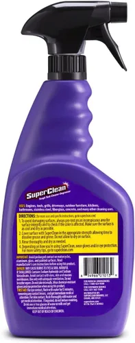 Vista 2 de Super Clean 301032 espuma Desengrasante, 32 onzas Botella spray con gatillo, Disparador, 907 g, Transparente