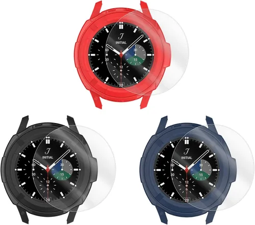 Vista 7 de Samsung Galaxy Watch 4 Classic - Funda protectora de 1.81 pulgadas (1.811 in) con marco de anillo bisel (negro/azul/rojo/blanco/verde)