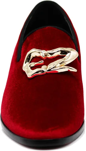 Vista 4 de Enzo Romeo Plum05 - Mocasines de vestir elásticos para hombre, con hebilla, zapatos de moda