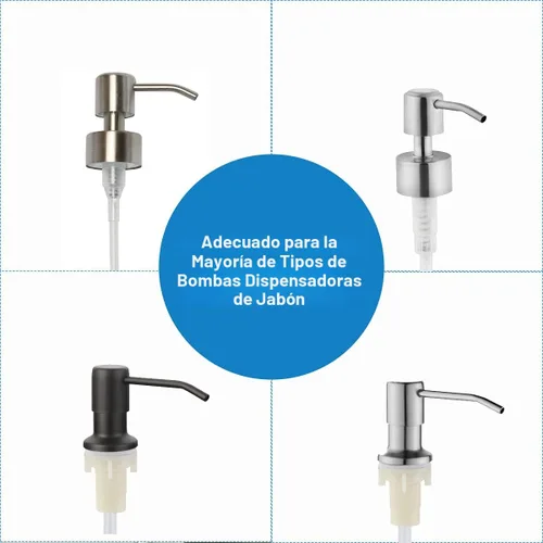 Vista 7 de Kit de tubo de extensión dispensador de jabón para fregadero con válvula de retención mejorada, tubo dispensador de jabón debajo del mostrador de 47